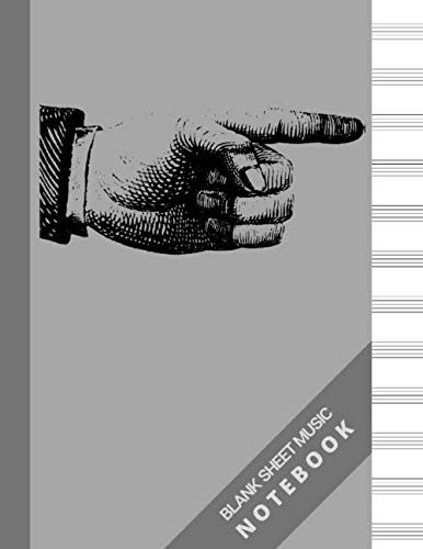Blank sheet music notebook - blank,