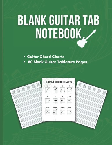 Blank guitar tab notebook - blank,