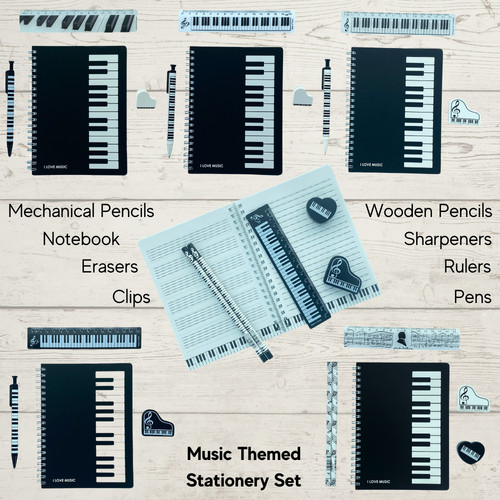 Music themed notebook - themed,