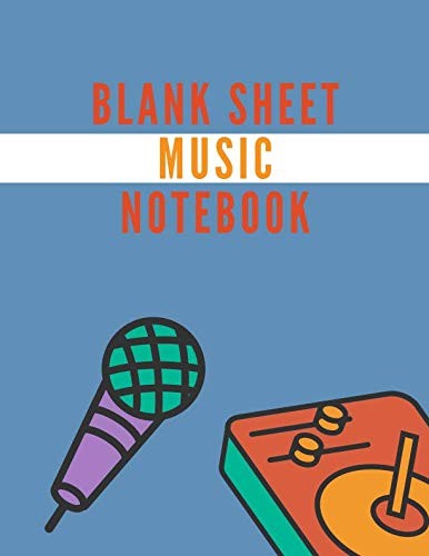 Blank sheet music notebook - sheet,
