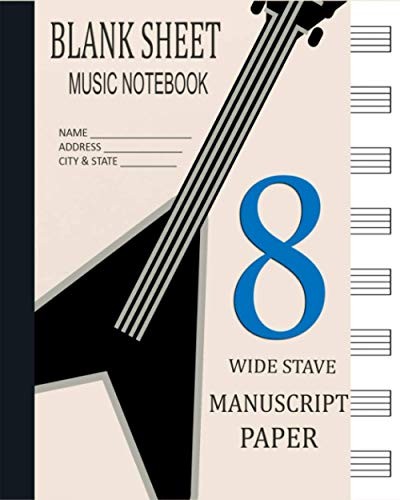 Blank sheet music notebook - blank,