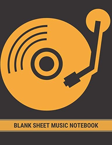 Blank sheet music notebook - blank,