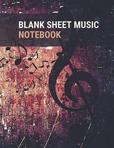 Blank sheet music notebook - blank,