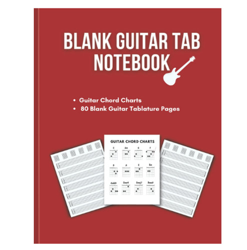 Blank guitar tab - tab, notebook