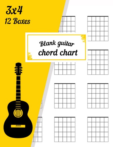 Blank guitar chord chart - blank,
