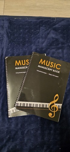 Music manuscript book 12 - a4,