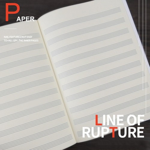 Music notebook blank - music,