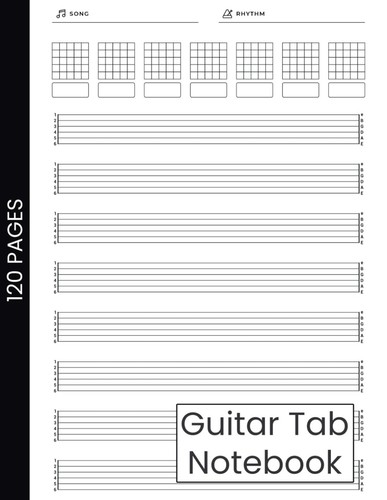 Guitar tab notebook - notebook:, string